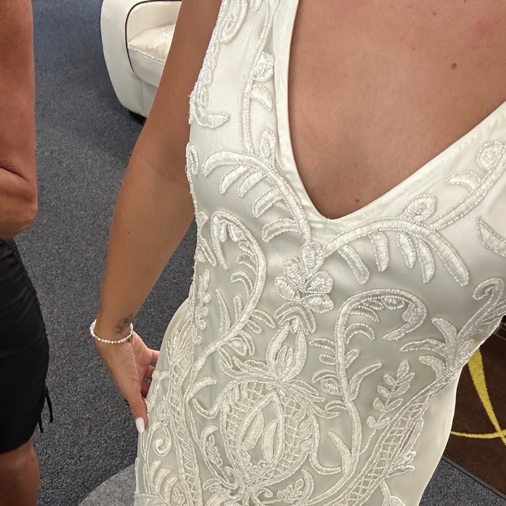 Vintage beaded wedding gown size 14